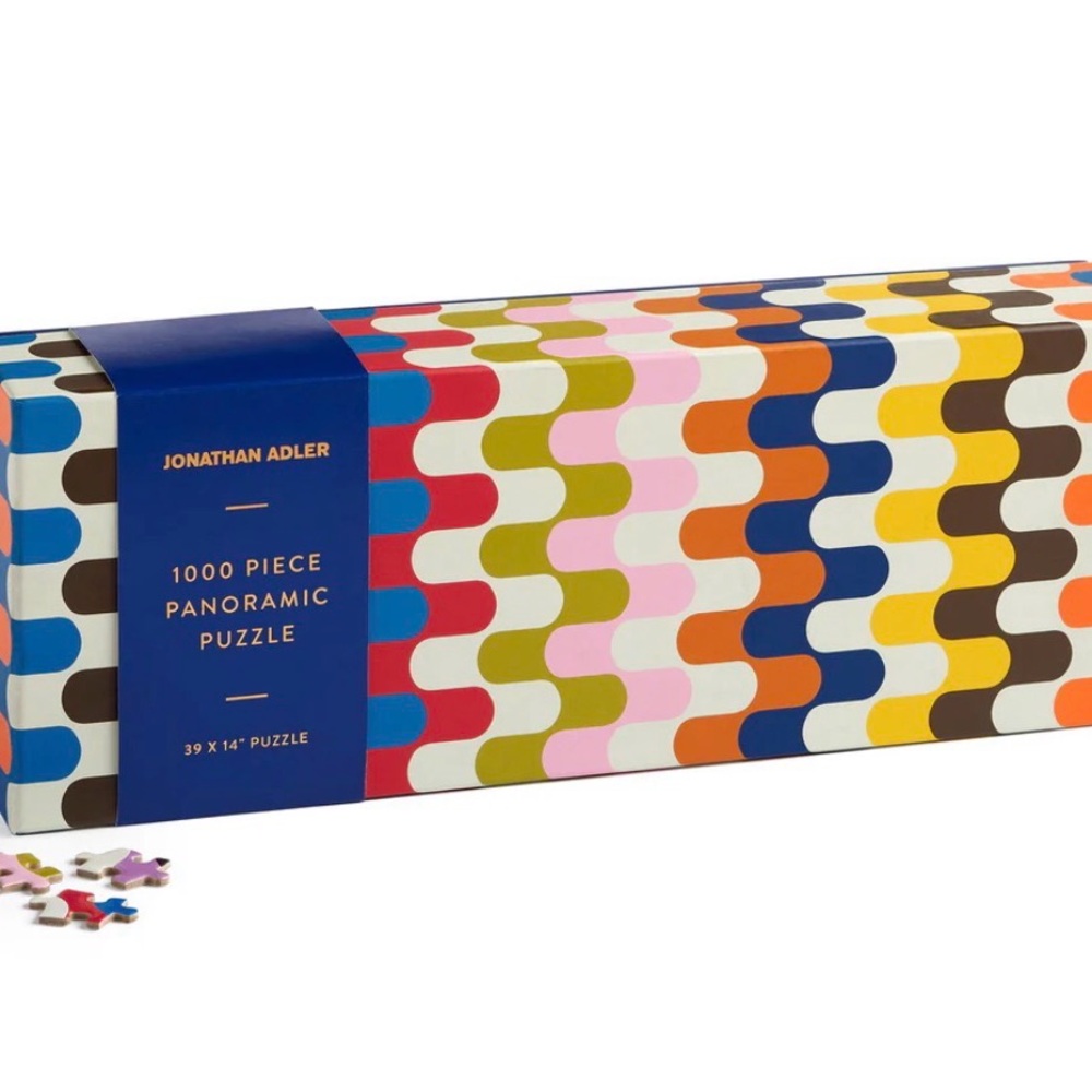 Jonathan Adler Galison Bargello 1000 Piece Panoramic Puzzle New in Box - Picture 4 of 4